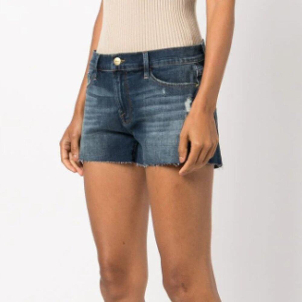 New ~ FRAME ~ Le Cutoff Denim Shorts 29 ADORBS - Picture 8 of 8